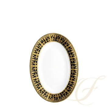 Блюдо для гарнира 23х16,5см коллекции Tiara Noir Or бренда Haviland