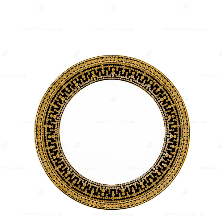 Тарелка главная 28см коллекции Tiara Noir Or бренда Haviland
