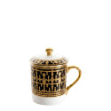 Кружка с крышкой 0,27л коллекции Tiara Noir Or бренда Haviland