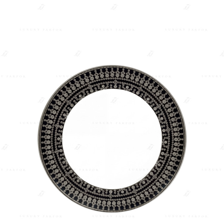 Тарелка суповая 23,5см коллекции Tiara Noir Platin бренда Haviland