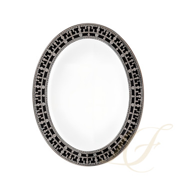 Блюдо овальное 40см коллекции Tiara Noir Platin бренда Haviland