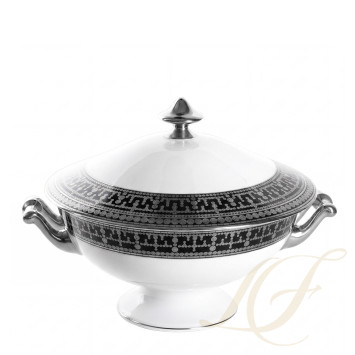 Супница 2л коллекции Tiara Noir Platin бренда Haviland