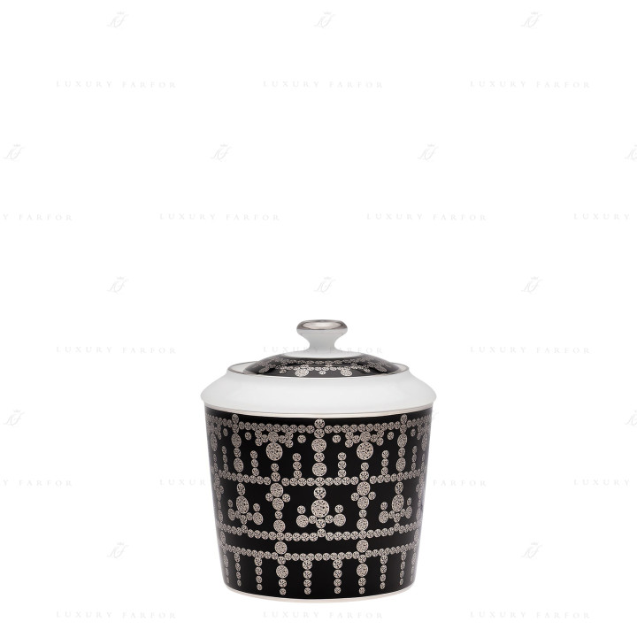 Сахарница 0,25л коллекции Tiara Noir Platin бренда Haviland