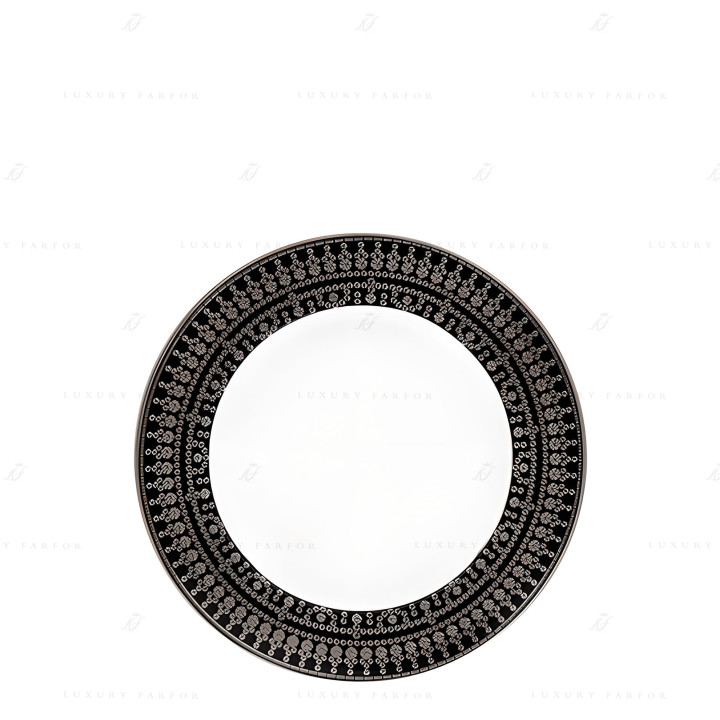 Тарелка закусочная 22см коллекции Tiara Noir Platin бренда Haviland