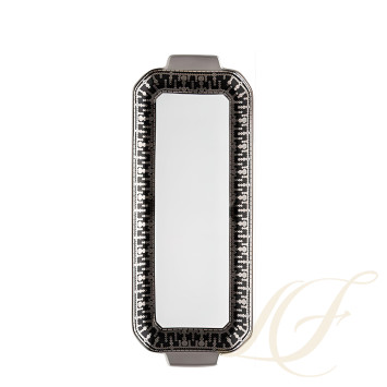 Блюдо для пирога 39х15,5см коллекции Tiara Noir Platin бренда Haviland
