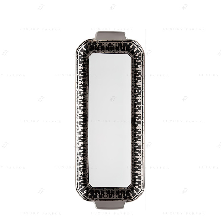 Блюдо для пирога 39х15,5см коллекции Tiara Noir Platin бренда Haviland