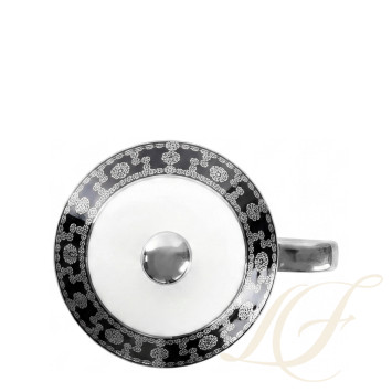 Кружка с крышкой 0,27л коллекции Tiara Noir Platin бренда Haviland