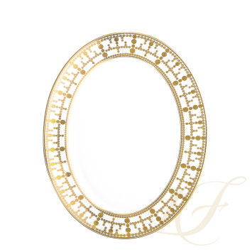 Блюдо овальное 40см коллекции Tiara Or бренда Haviland