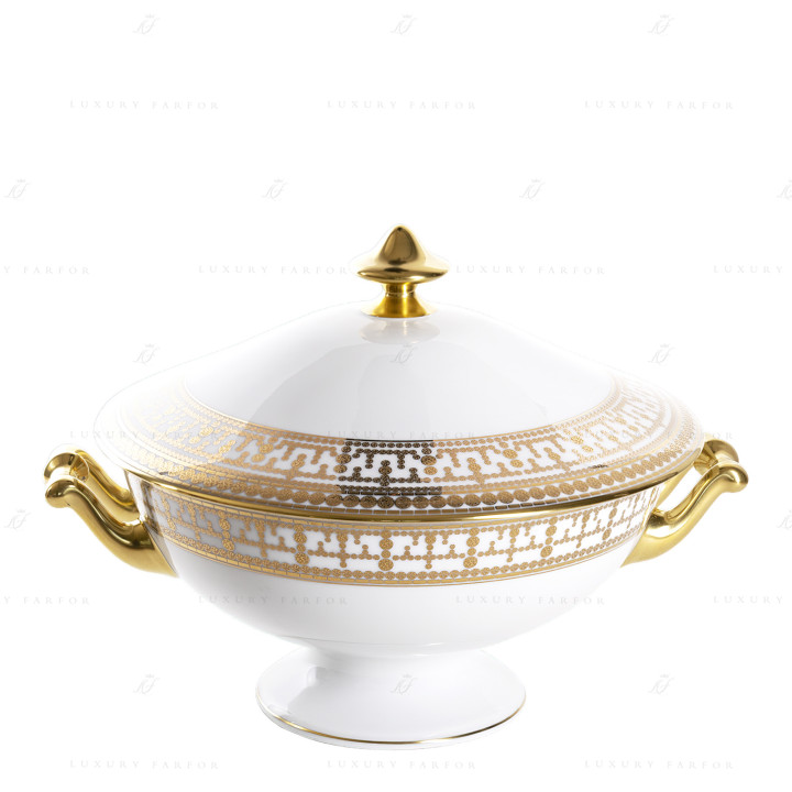 Супница 2л коллекции Tiara Or бренда Haviland