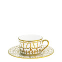 Чашка чайная с блюдцем 0,14л коллекции Tiara Or бренда Haviland