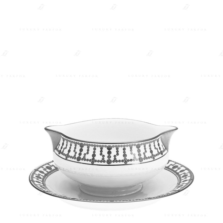 Соусник с подставкой 0,3л коллекции Tiara Platin бренда Haviland