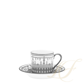 Чашка кофейная с блюдцем 0,075л коллекции Tiara Platin бренда Haviland