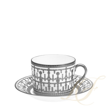 Чашка для завтрака с блюдцем 0,3л коллекции Tiara Platin бренда Haviland