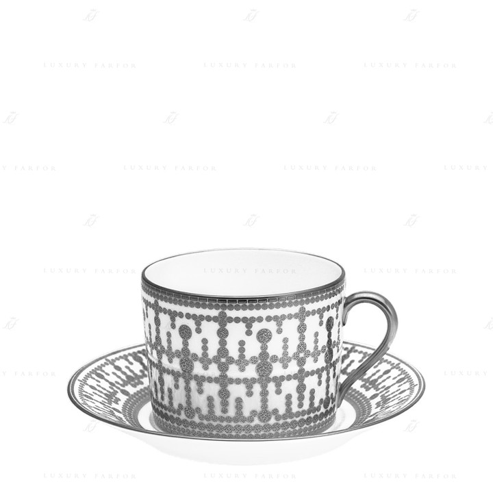 Чашка для завтрака с блюдцем 0,3л коллекции Tiara Platin бренда Haviland