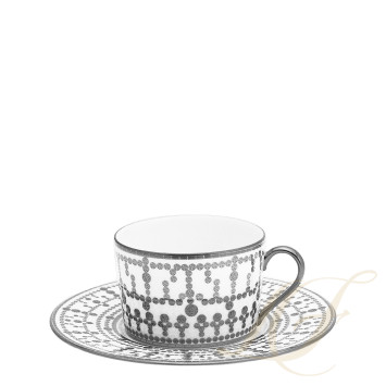 Чашка чайная с блюдцем 0,14л коллекции Tiara Platin бренда Haviland