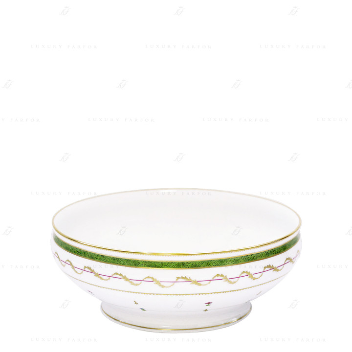 Салатник 27,5см коллекции Vieux Paris Vert бренда Haviland