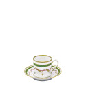 Чашка эспрессо с блюдцем 0,055л коллекции Vieux Paris Vert бренда Haviland