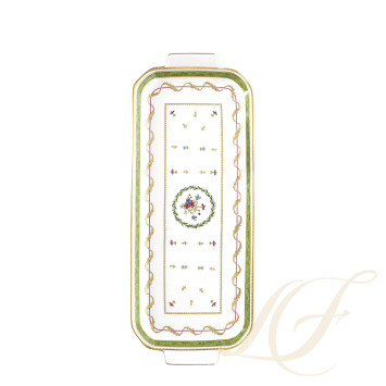 Блюдо для пирога 39х15,5см коллекции Vieux Paris Vert бренда Haviland