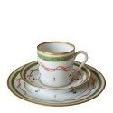 Чашка кофейная с блюдцем 0,08л коллекции Vieux Paris Vert бренда Haviland