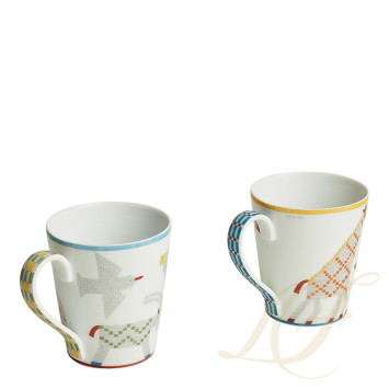 Набор из 2 кружек 300мл коллекции Animaux Nattes бренда Hermes