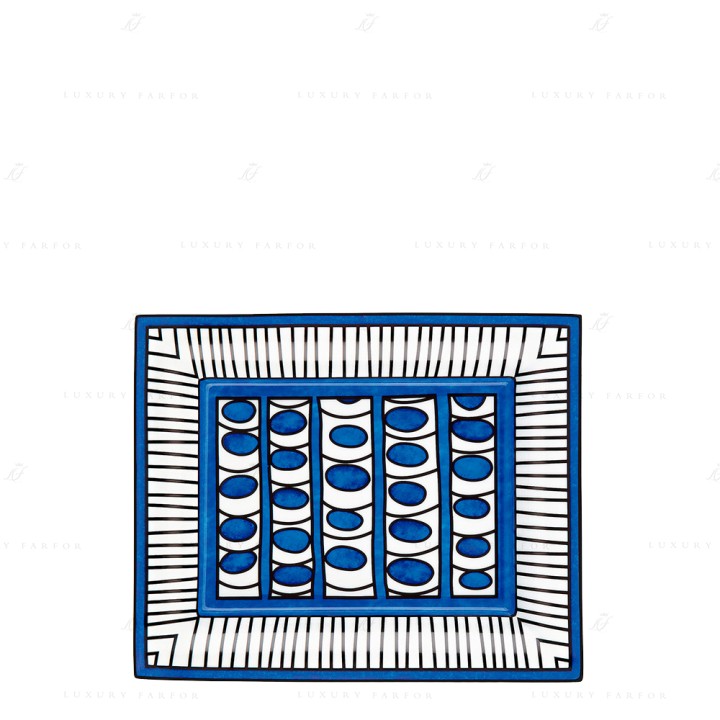 Чаша прямоугольная 21x17см коллекции Bleus d'Ailleurs бренда Hermes