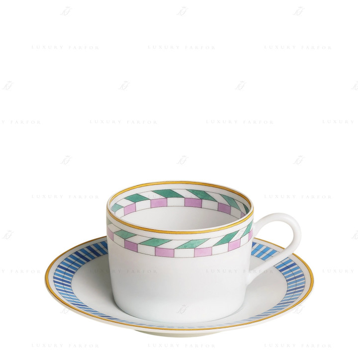 Чашка чайная с блюдцем №1 160мл коллекции Contrepoint бренда Hermes