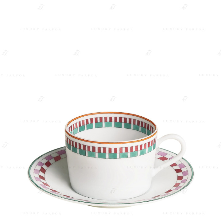 Чашка чайная с блюдцем №2 160мл коллекции Contrepoint бренда Hermes