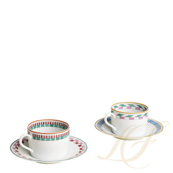 Чашка чайная с блюдцем 160мл, 2шт. бренда Hermes