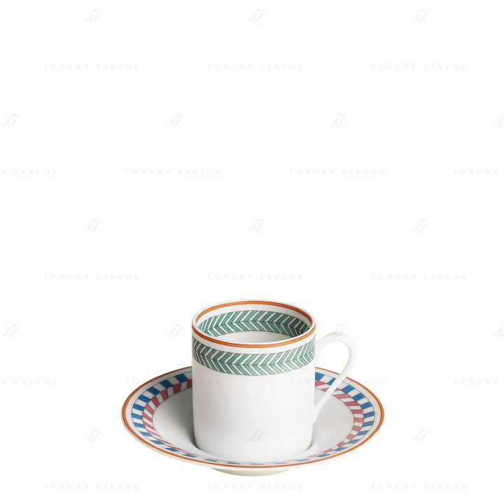 Чашка кофейная с блюдцем №3 90мл коллекции Contrepoint бренда Hermes