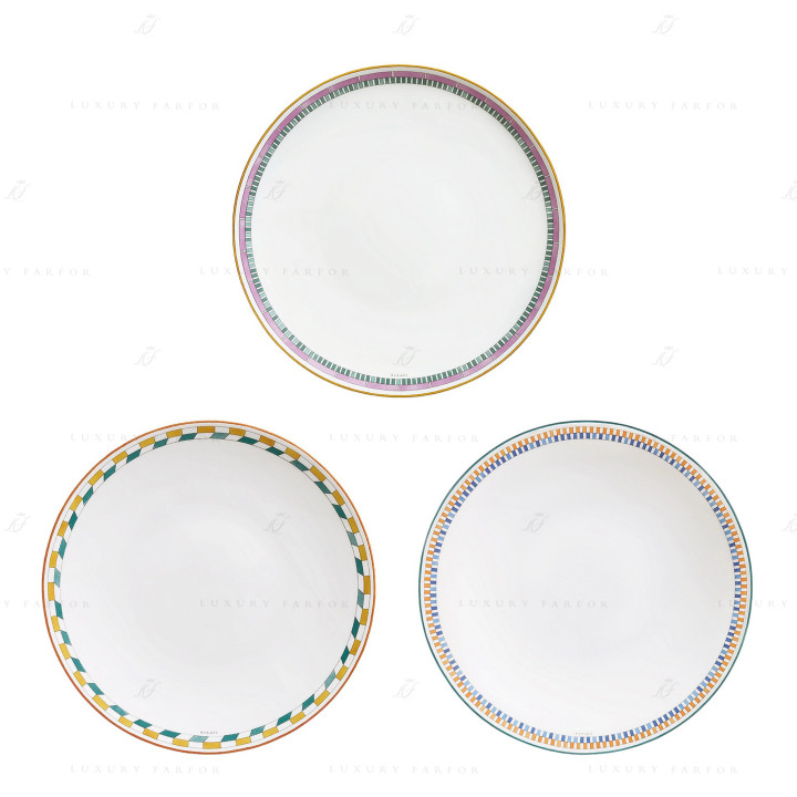 Тарелка главная 27см, 3шт. коллекции Contrepoint бренда Hermes