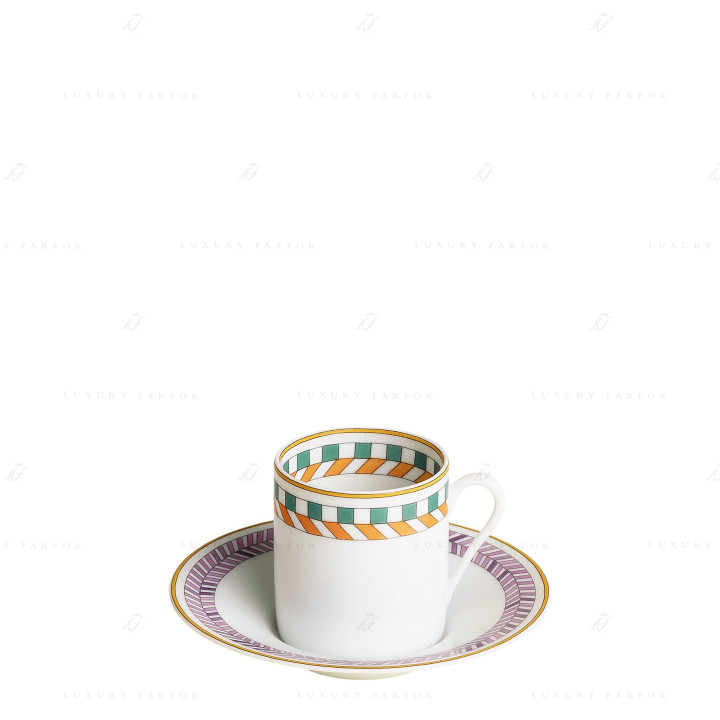 Чашка кофейная с блюдцем №4 90мл коллекции Contrepoint бренда Hermes