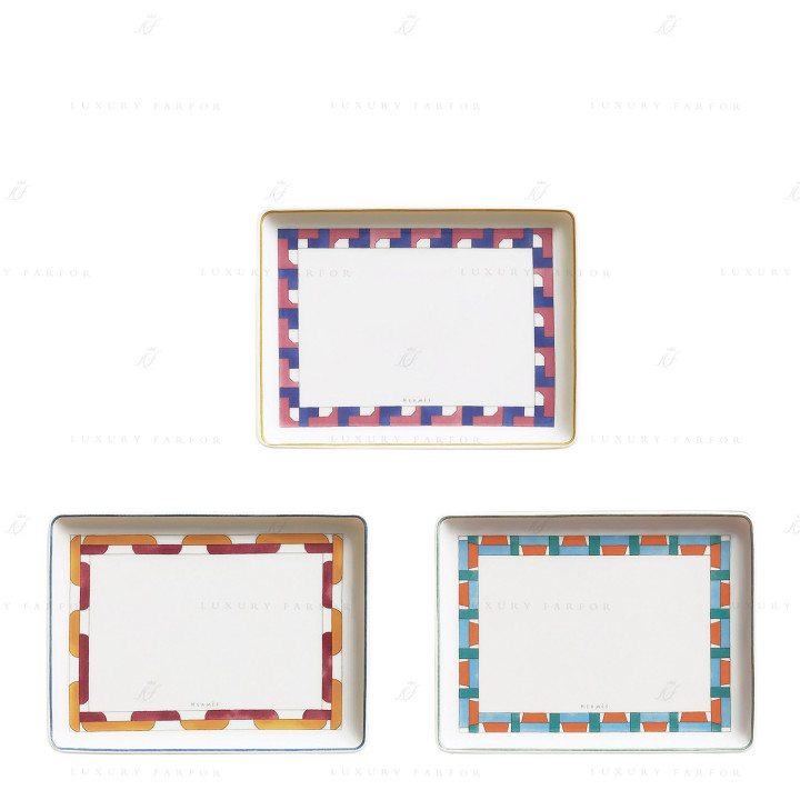 Блюдо прямоугольное 16x12см, 3шт. коллекции Contrepoint бренда Hermes