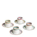 Чашка кофейная с блюдцем 90мл, 4шт. коллекции Contrepoint бренда Hermes