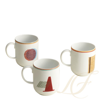 Набор из 3 кружек  коллекции Saut Hermès бренда Hermes