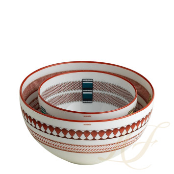 Чаша бульонная 16см коллекции Tressages Equestres бренда Hermes