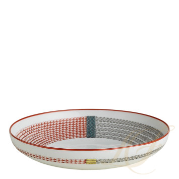 Тарелка суповая 21см коллекции Tressages Equestres бренда Hermes