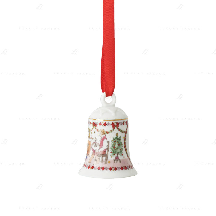 Фарфоровый колокольчик 7см коллекции Christmas бренда Hutschenreuther