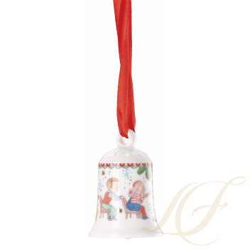 Фарфоровый колокольчик 5см коллекции Christmas бренда Hutschenreuther