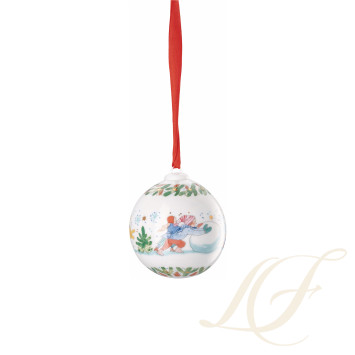 Фарфоровый шар 6см коллекции Christmas (Лимитированная серия) бренда Hutschenreuther