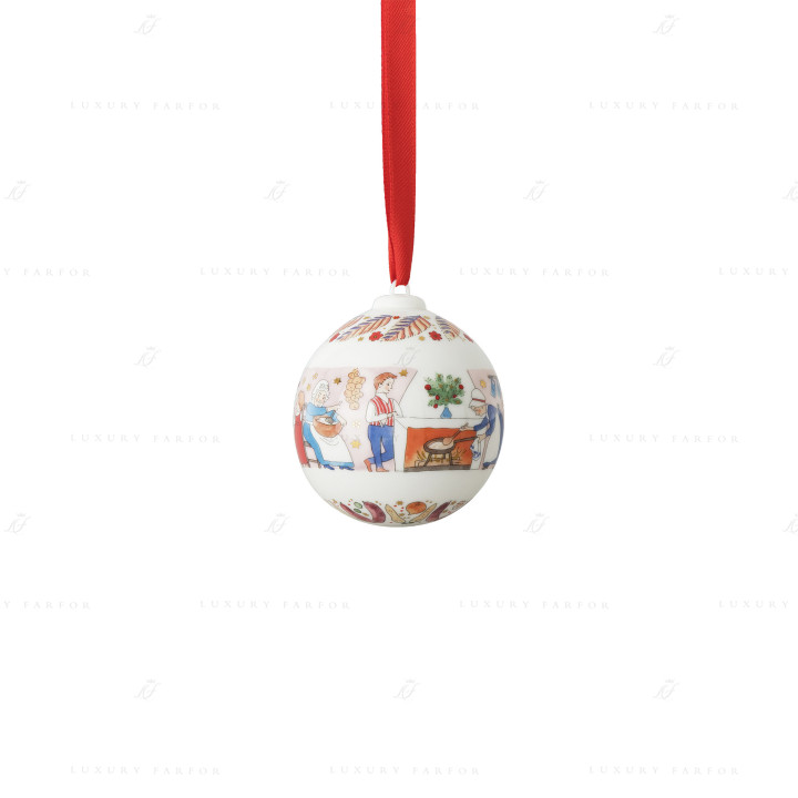 Фарфоровый шар 6см коллекции Christmas бренда Hutschenreuther