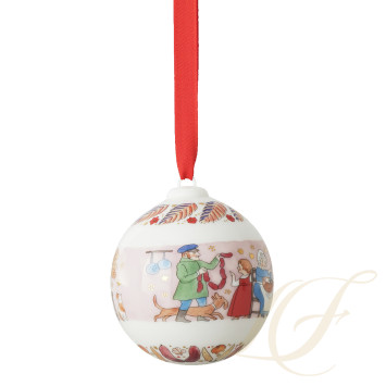 Фарфоровый шар 6см коллекции Christmas бренда Hutschenreuther
