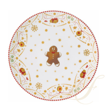 Тарелка тортовая на ножке 22см коллекции Christmas Love бренда Hutschenreuther