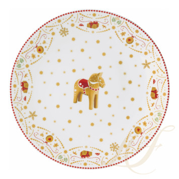 Тарелка тортовая на ножке 28см коллекции Christmas Love бренда Hutschenreuther