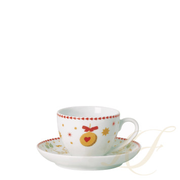 Чашка эспрессо с блюдцем 0,1л коллекции Christmas Love бренда Hutschenreuther