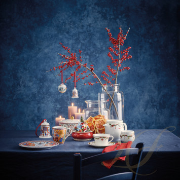 Чашка чайная с блюдцем 0,25л коллекции Nora Christmas бренда Hutschenreuther