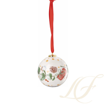 Фарфоровый шар 6см коллекции Weihnachtslieder (Лимитированная серия) бренда Hutschenreuther