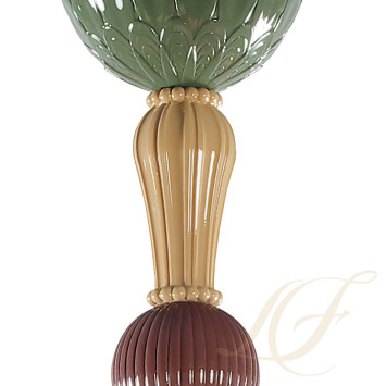 Люстра на 20 свечей (розовый / зеленый) 138 х 115см коллекции Ivy & Seed бренда Lladro