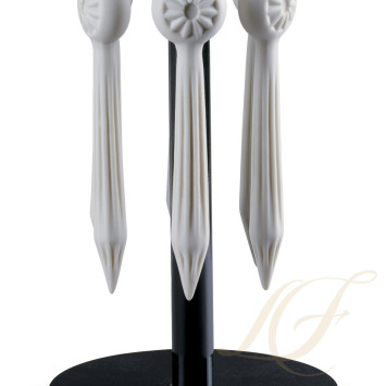 Лампа настольная (черный / белый) 28 х 9см коллекции Belle de Nuit бренда Lladro