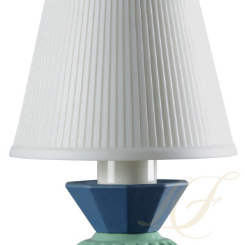 Лампа настольная (синий / зеленый / белый / светло-желтый) 28 х 9см коллекции Belle de Nuit бренда Lladro