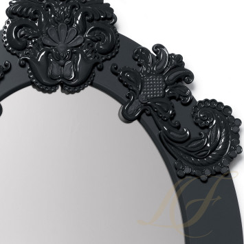 Зеркало овальное с рамкой (черный) 93 x 58см коллекции Mirrors (Лимитированная серия) бренда Lladro